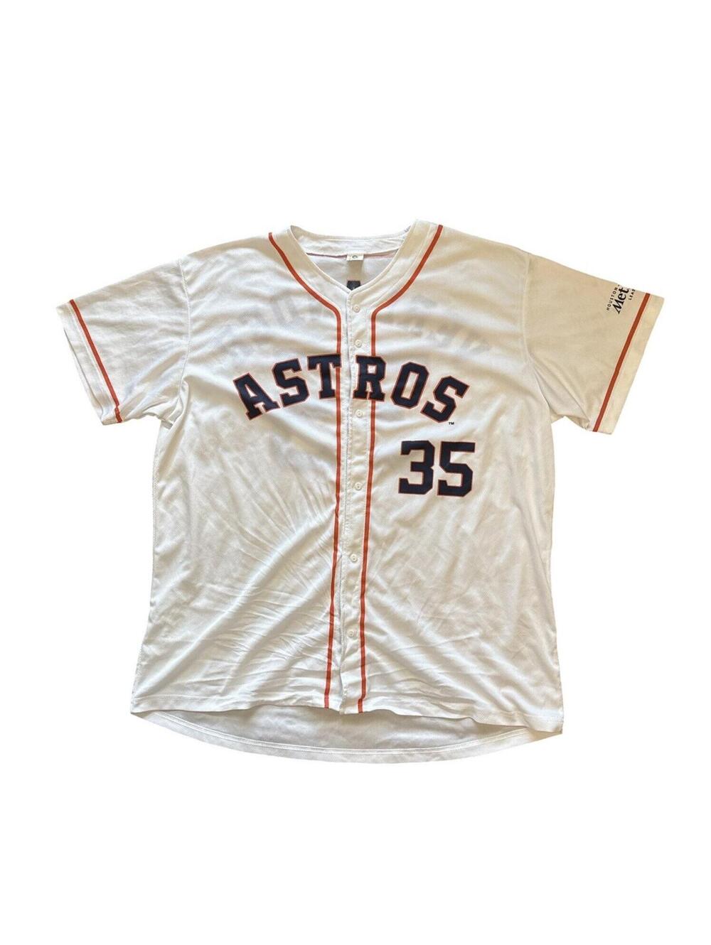 Houston Astros Justin Verlander #35 White Baseball Jersey Adult Size XL White